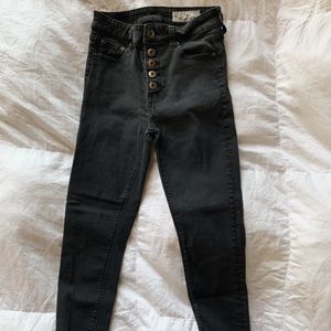 Black Pistola Denim - High-Waisted